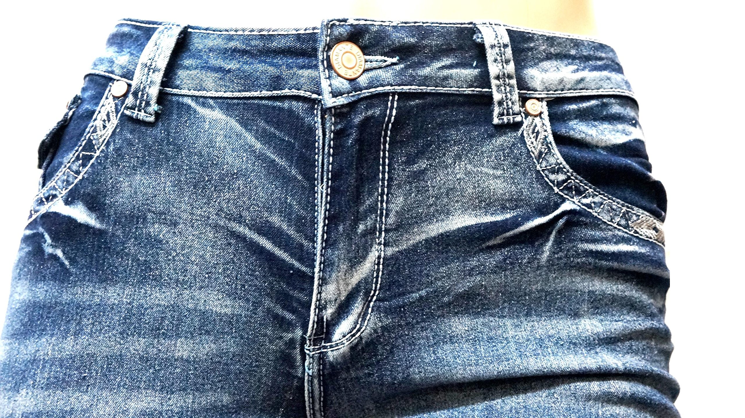 Jack David Women's Plus Size Stretch Denim Jeans - Blue/Black Curvy Fit with Flap Pockets (Skinny, Bootcut & Cargo Styles) | Comfortable & Stylish for Casual Wear, Office & Night Out