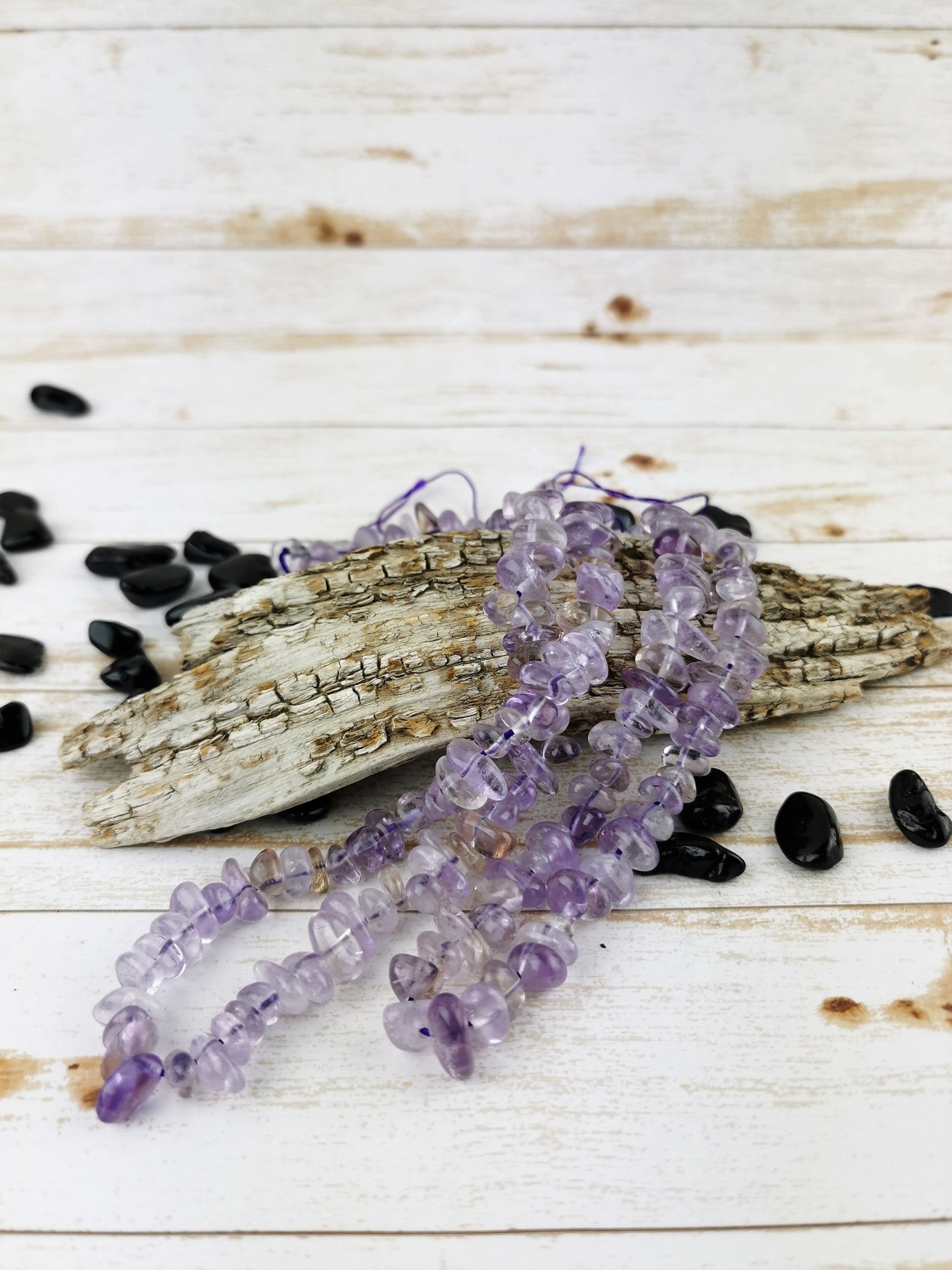 Natural Amethyst Beads for Jewelry Making - DIY Bracelets, Necklaces & Craft Projects - Healing Crystal for Meditation & Spiritual Gifts