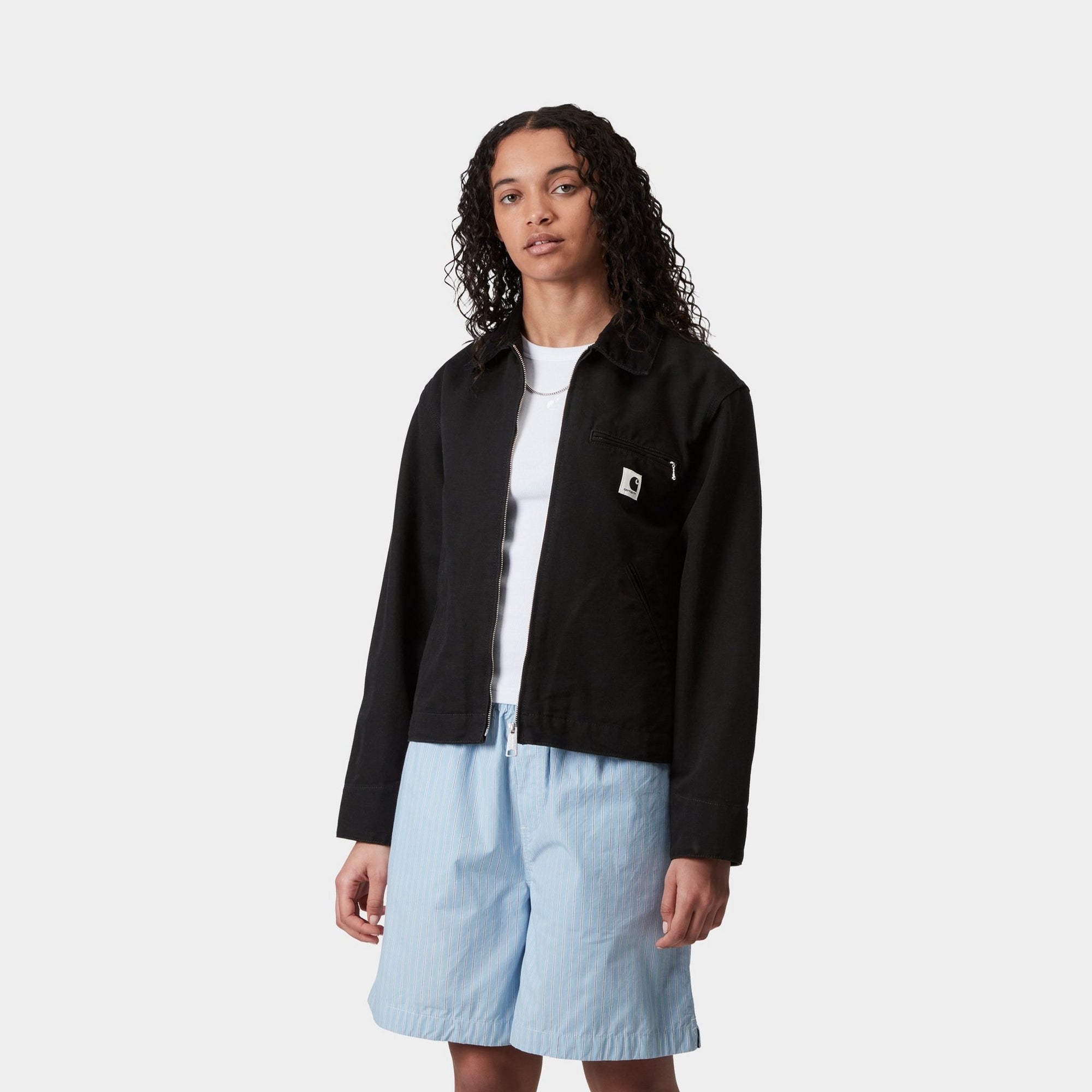 Women's OG Detroit Jacket - Waterproof Winter Coat with Fleece Lining | Black / Black | Outdoor Activities, Casual Wear, Cold Weather Protection