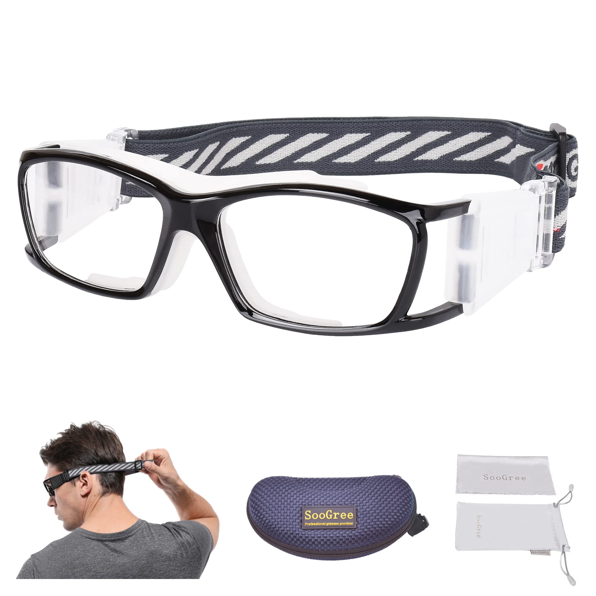 Basketball Dribbling Glasses - Sports Protective Eyewear Goggles for Men & Women - Shatterproof Training Glasses for Basketball Practice & Outdoor Sports