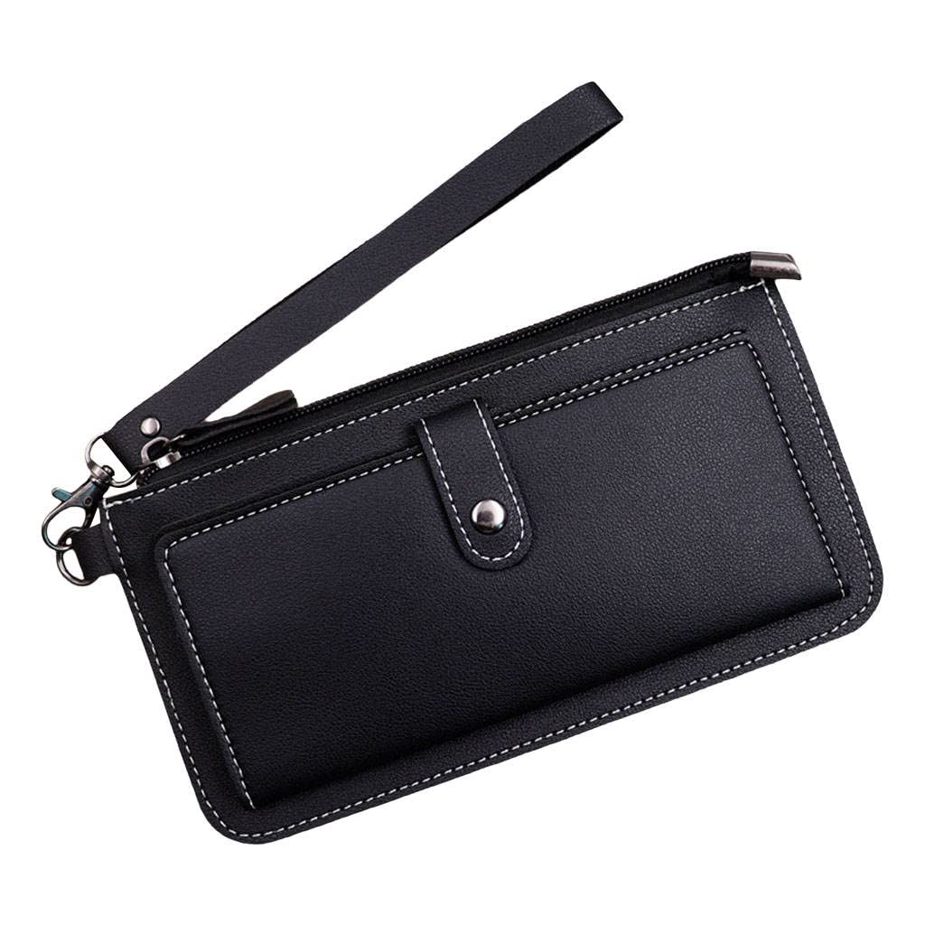 TOOYFUL Women's Long Wallet - PU Leather Credit Card Holder & Coin Purse - Bifold Clutch with Large Capacity - Fashionable Ladies Money Organizer (Perfect for Travel, Shopping & Everyday Use)