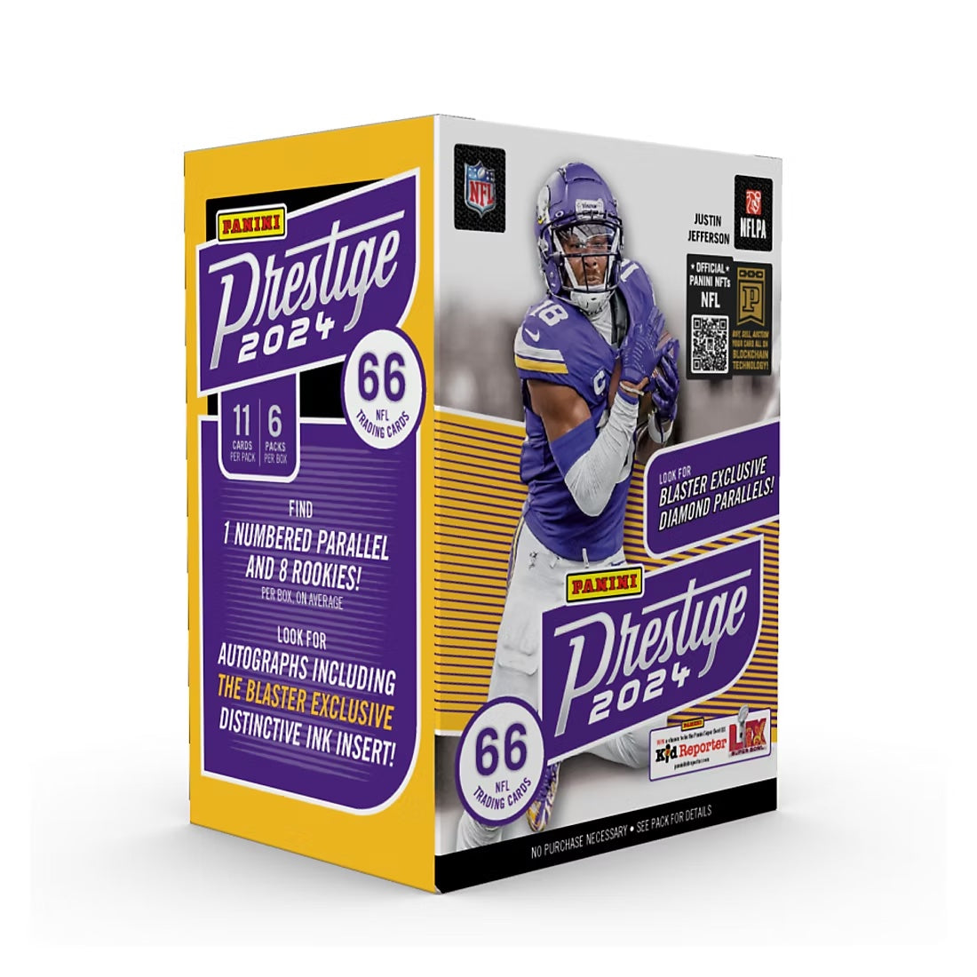 2024 Panini Prestige Football Blaster Box - NFL Trading Cards Collection for Collectors & Fans - Perfect for Gifts, Investments & Game Day Excitement