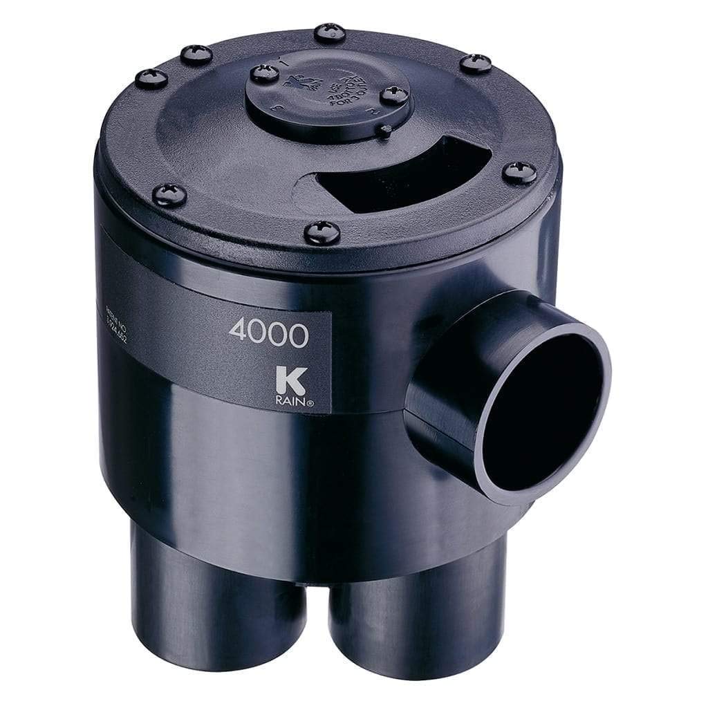 K-Rain 4000 Series 6 Outlet 4 Zone Indexing Valve - Durable Sprinkler System Valve for Lawn & Garden Irrigation, Perfect for Residential & Commercial Landscaping