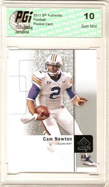 2011 Cam Newton SP Authentic Upper Deck Panthers Rookie Card PGI 10 - Perfect for NFL Collectors & Panthers Fans, Great for Display, Investment & Memorabilia Collections
