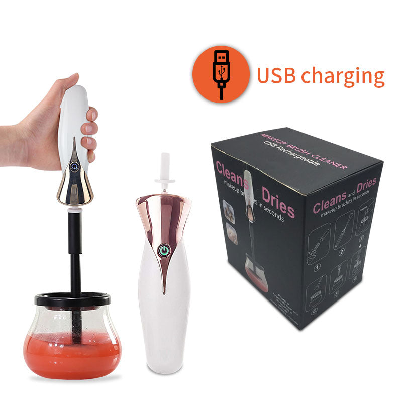 Electric Makeup Brush Cleaner USB-Powered - Deep Clean & Sanitize Brushes for Flawless Makeup Application at Home or Salon