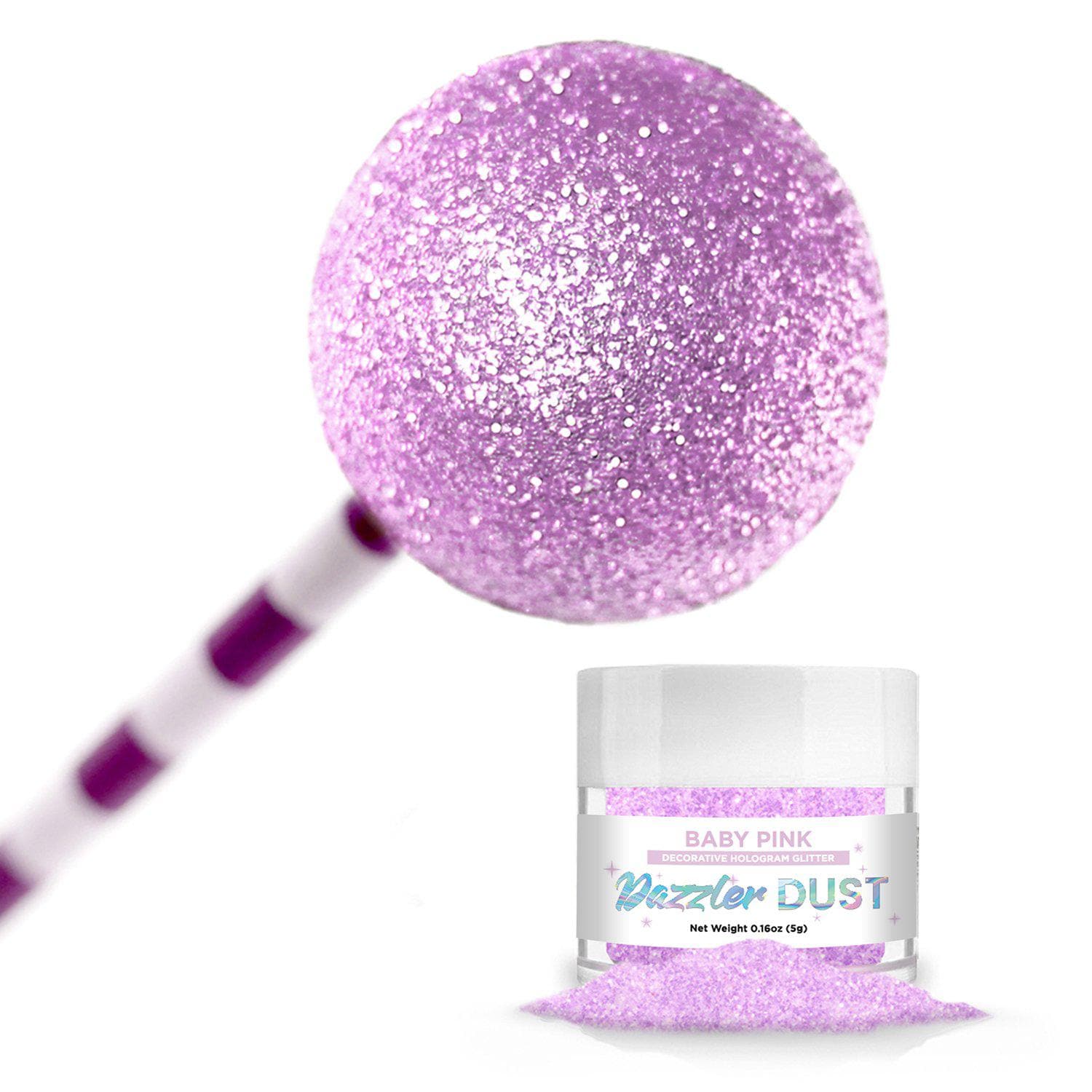 Baby Pink Dazzler Dust® - 5 Gram Cosmetic Glitter Jar for Face, Body & Nail Art - Perfect for Makeup, DIY Crafts & Festival Looks