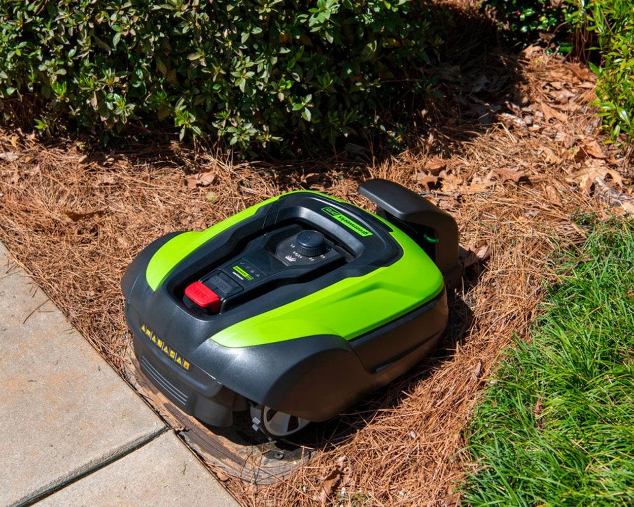 Optimow® 50 Low Cut Robotic Lawn Mower with Canopy - Smart Automatic Grass Cutter for Small to Medium Yards, Perfect for Backyard, Garden & Landscaping Maintenance