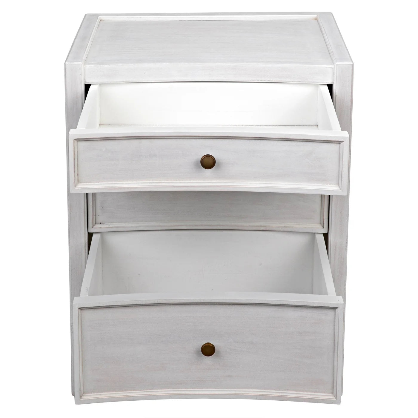 24x22.5x31h Curved Small Storage Cabinet - Compact Organizer for Bathroom, Bedroom, or Office Use