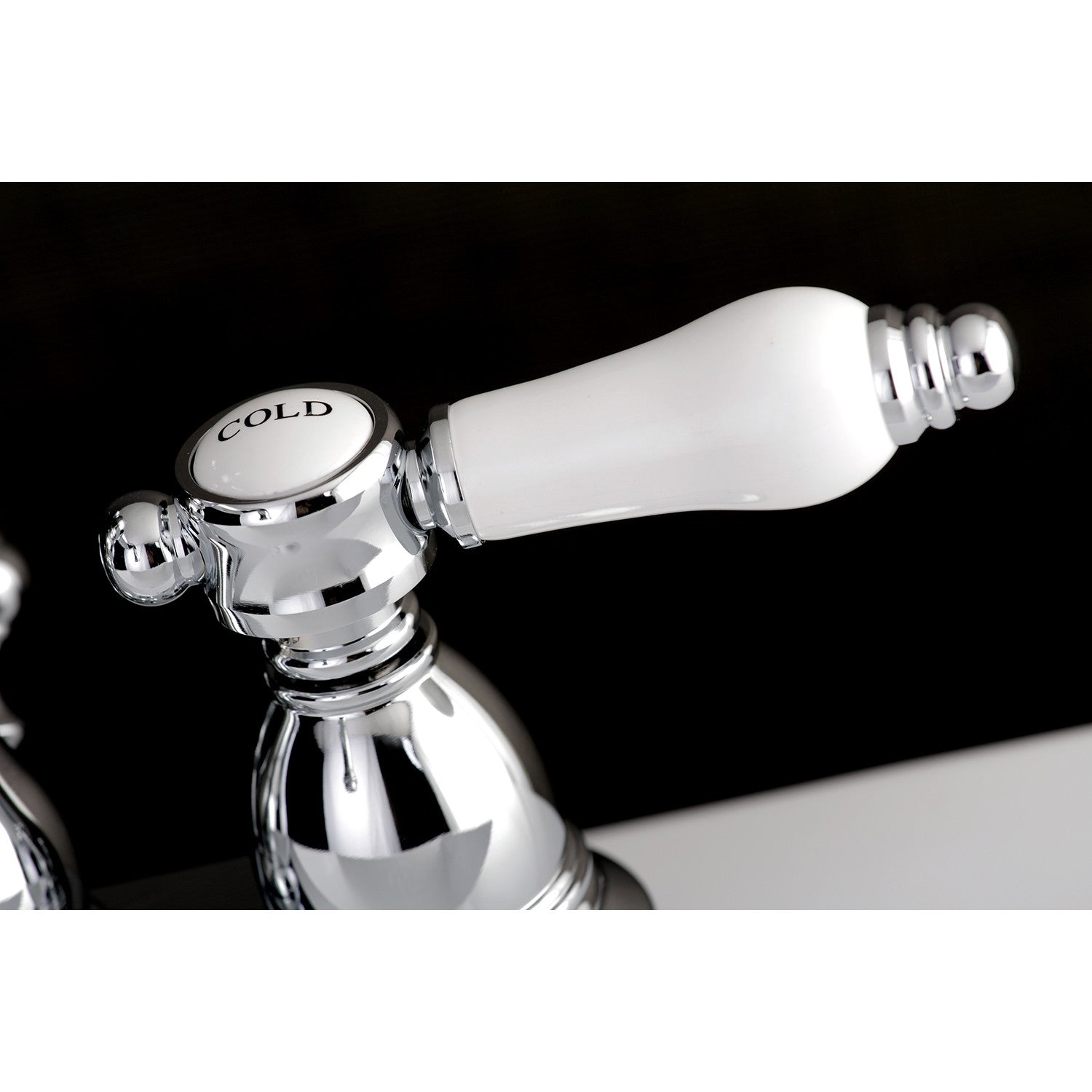Bel Air KB1601BPL 4 Inch Centerset Bathroom Faucet - Double Handle Deck Mount with Pop Up Drain - Polished Chrome Finish - Perfect for Bathroom Vanity Sink and Powder Room Renovation