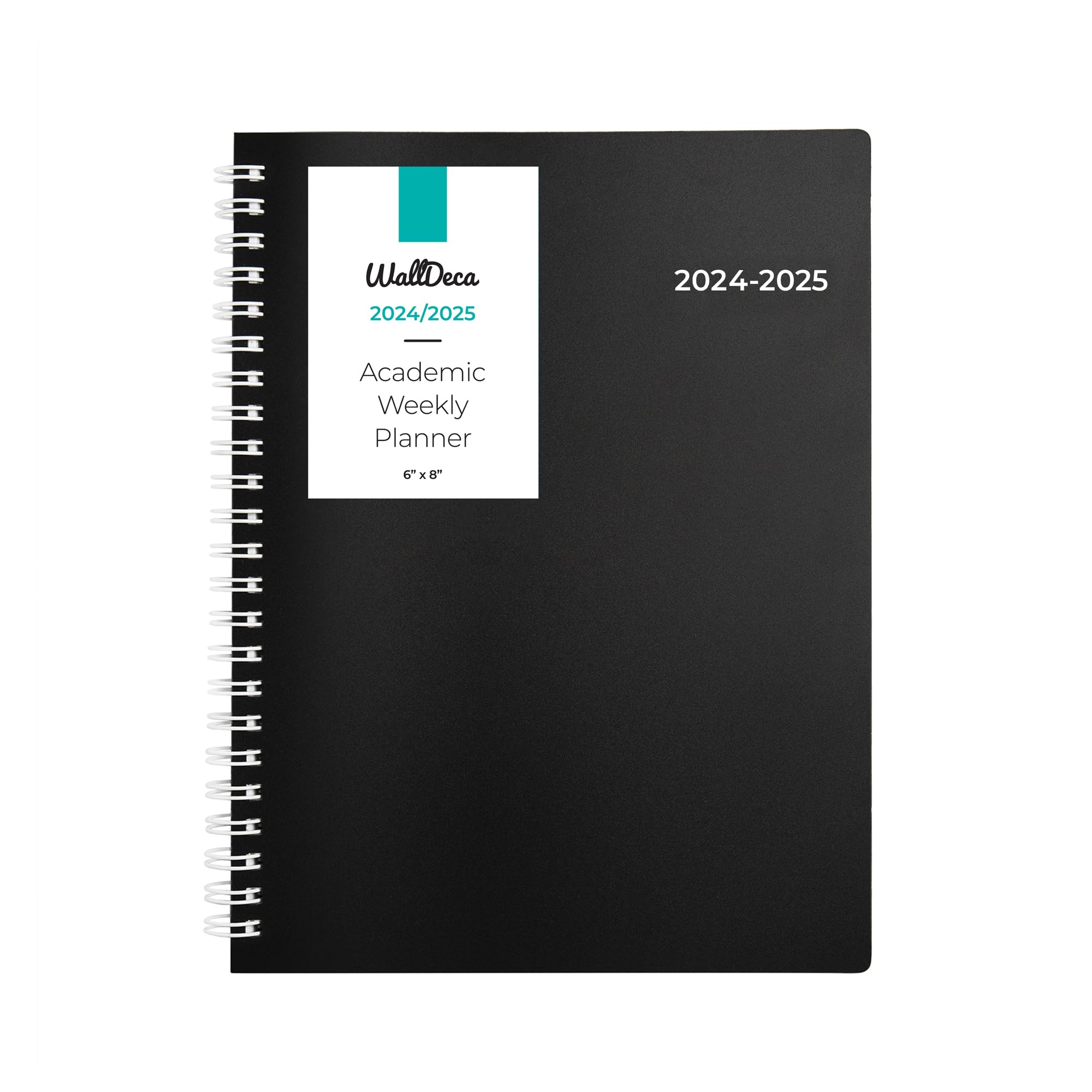 WallDeca 2024-2025 Academic Planner - 18 Month Weekly & Monthly Organizer (July 2024 - December 2025) with Flexible Cover & Notes Pages, 5.9