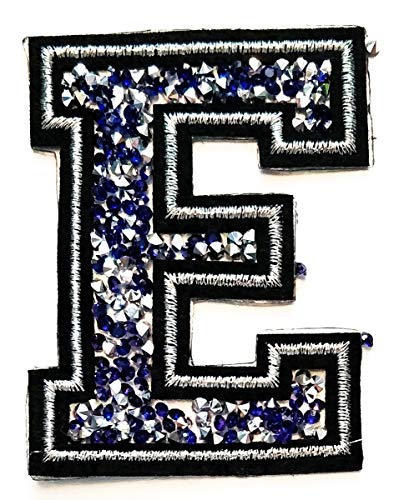 Blue Crystal Letter E