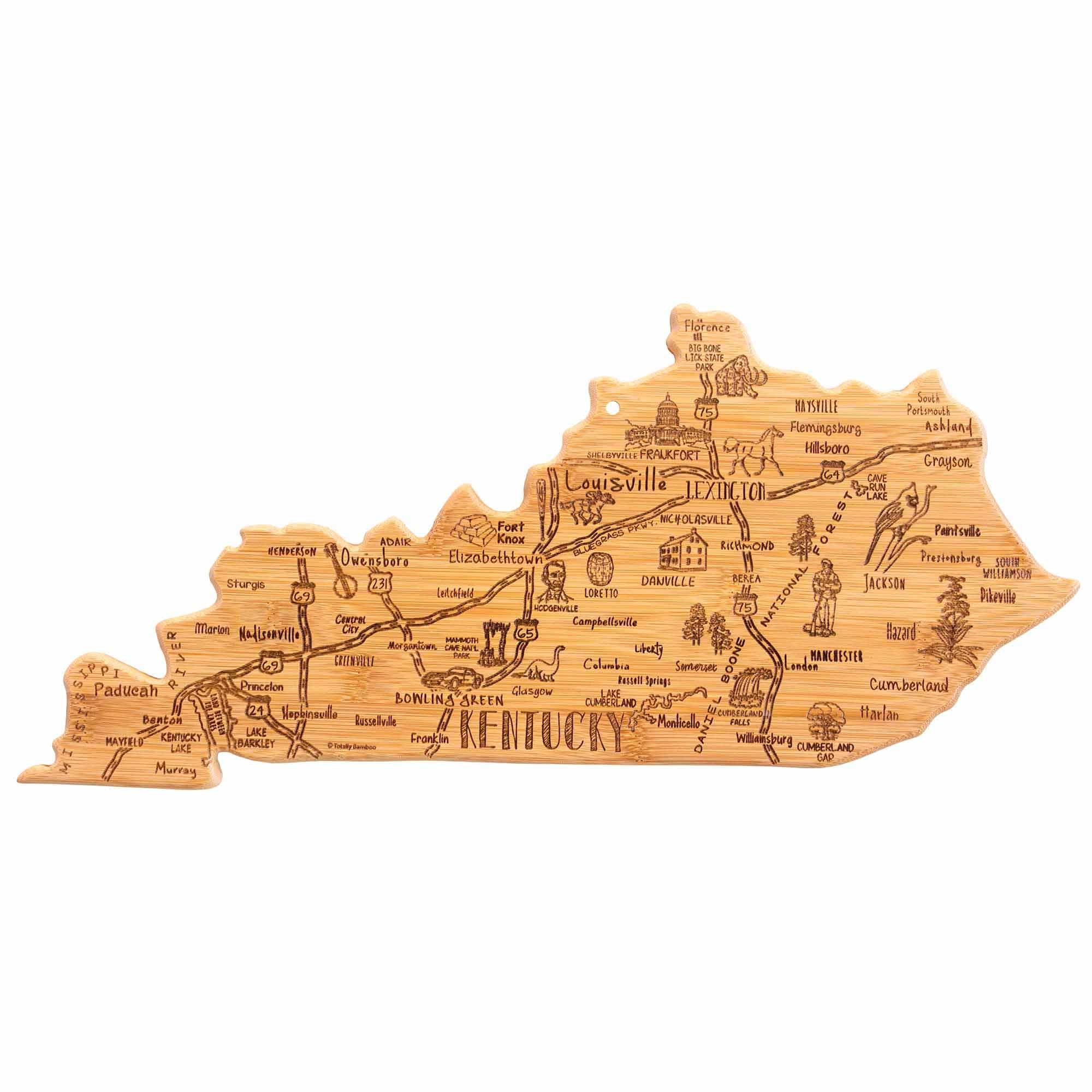 Premium Kentucky-Themed Wooden Cutting Board - 18