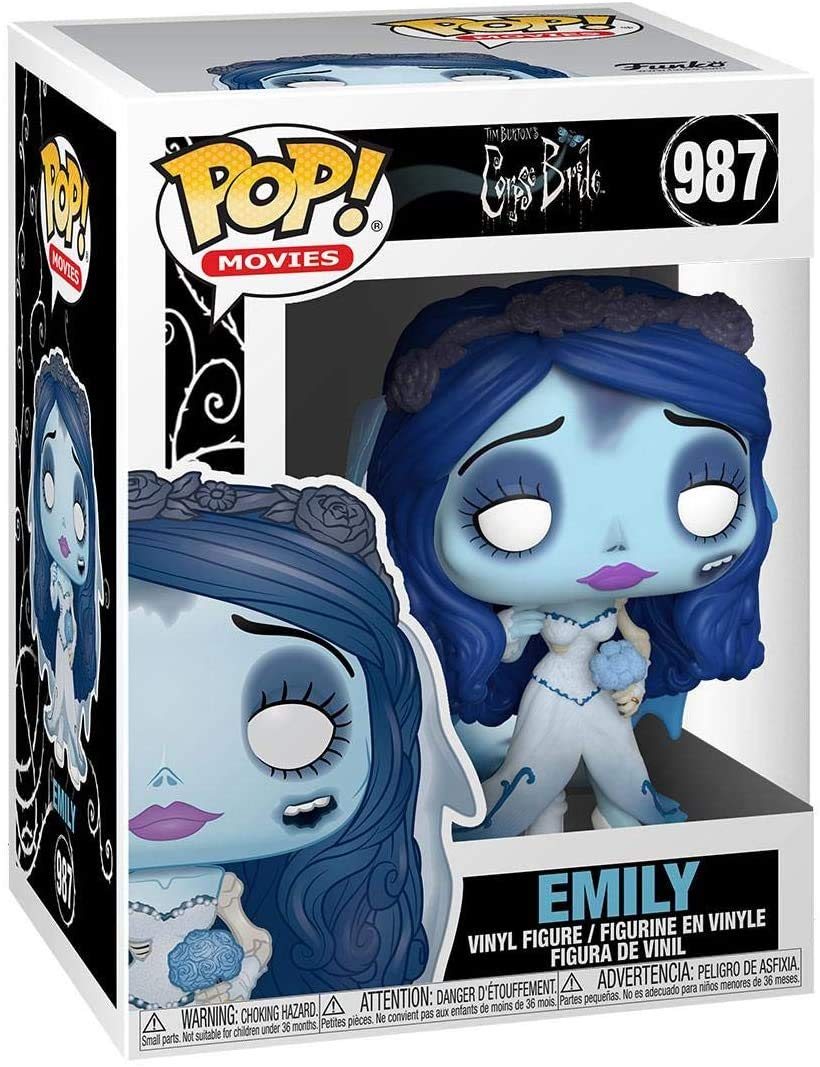 Emily #987 Pop Movies Vinyl Figure - Corpse Bride Collectible (Includes Ecotek Pop Box Protector) - Perfect for Movie Fans, Collectors & Home Decor