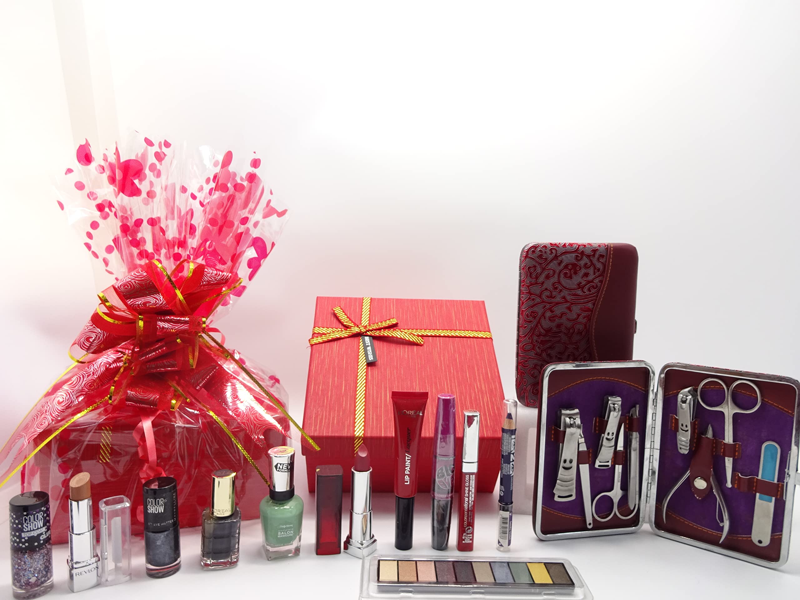 Premium Beauty Gift Set for Women - Makeup & Manicure Kit with Cosmetic Pouch | Perfect for Birthday, Anniversary & Self-Care Gifts | Salon-Quality Makeup Bundle & Nail Care Tools