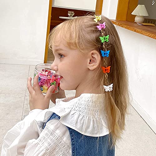 Lnrueg 72PCS Kids Hair Claw Clips - Small Mini Butterfly Hair Clips for Girls, Creative Fashion Hair Accessories for Toddlers & Teens | Perfect for School, Parties & Daily Styling