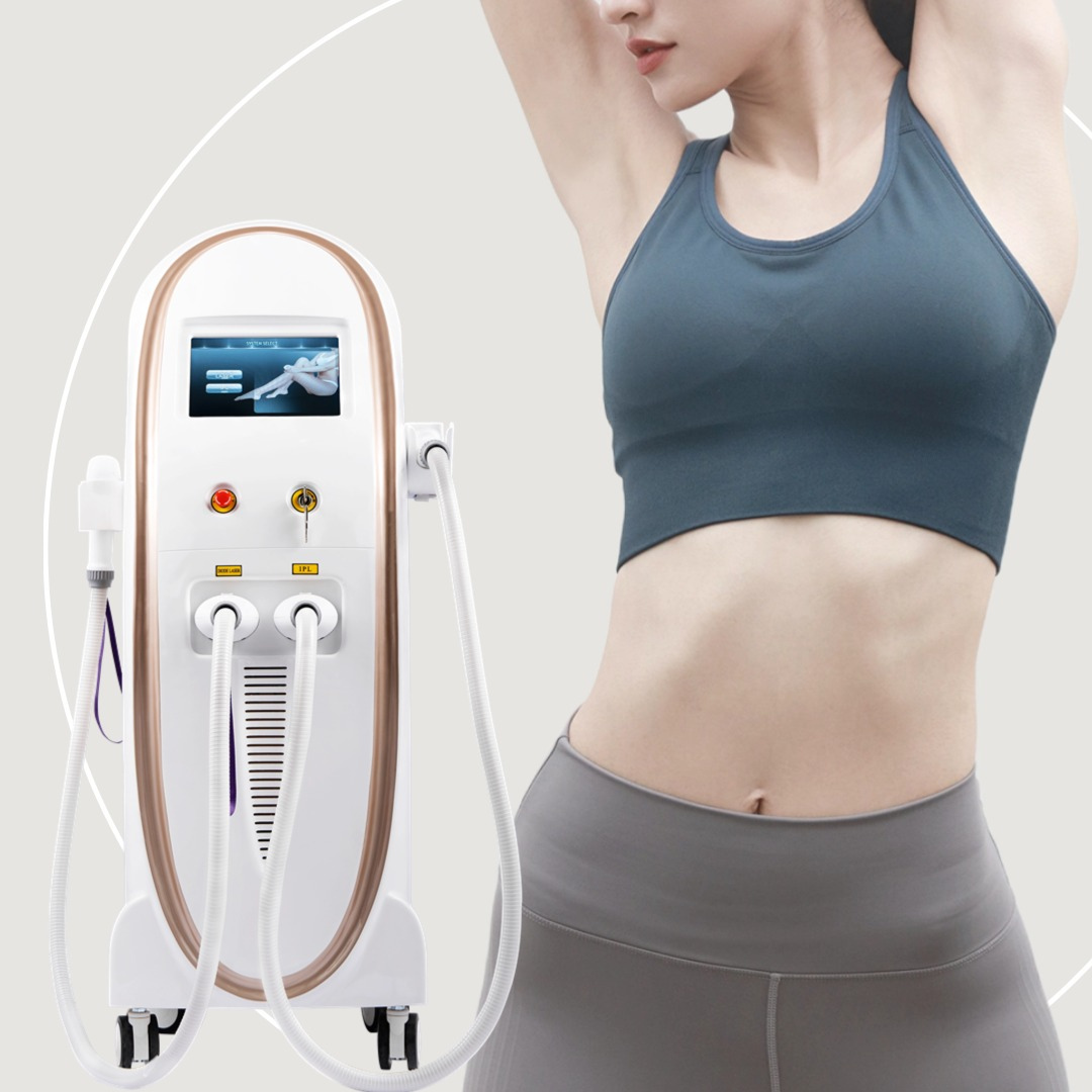 DuoSmooth 2 in 1 Diode Laser & IPL Hair Removal System for Women & Men - At-Home Permanent Hair Removal Device for Face, Legs, Bikini Line & Body