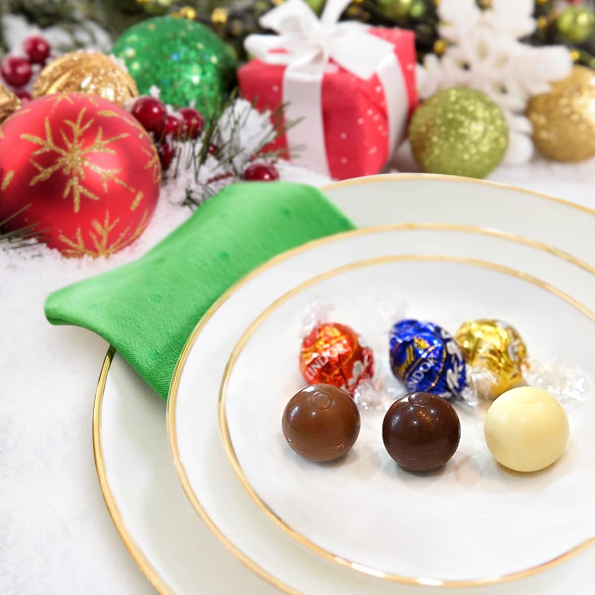 Premium Assorted Milk Chocolate Truffles Gift Box - 50PCS Individually Wrapped Dark, White & Milk Chocolate Candies with Smooth Melting Centers - Perfect for Mother's Day Gifts, Valentine's Day, Birthday Presents & Corporate Events