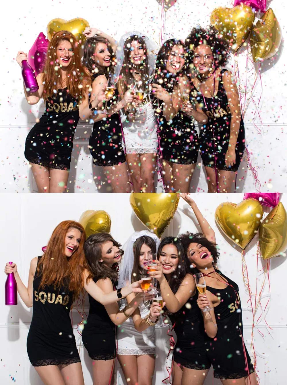 Biodegradable Black Confetti 15mm Tissue Paper - 5000 Pieces for Balloon Filling, Wedding Decorations, Party Table Scatter & Event Decoration | Eco-Friendly Celebration Supplies