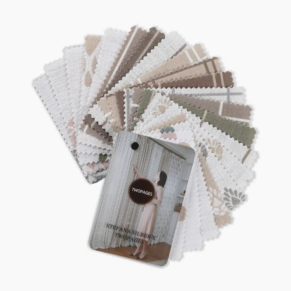 Stefana Silver Print Polyester Linen Booklet - 21 Vibrant Colors | Perfect for Wedding Invitations, Scrapbooking & DIY Crafts