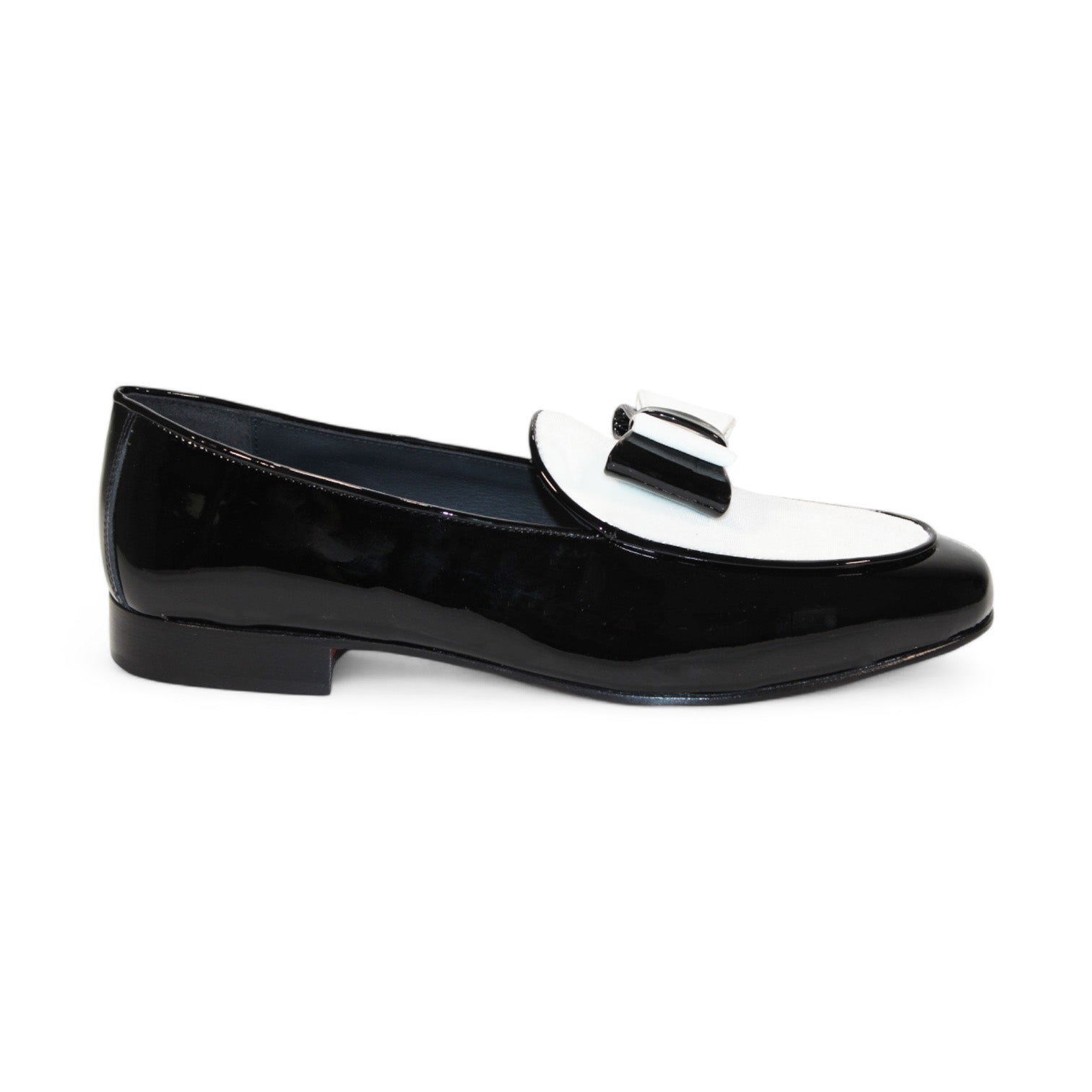 Duca Di Matiste Amalfi Black & White Leather Dress Shoes for Men - Formal Business & Wedding Occasions