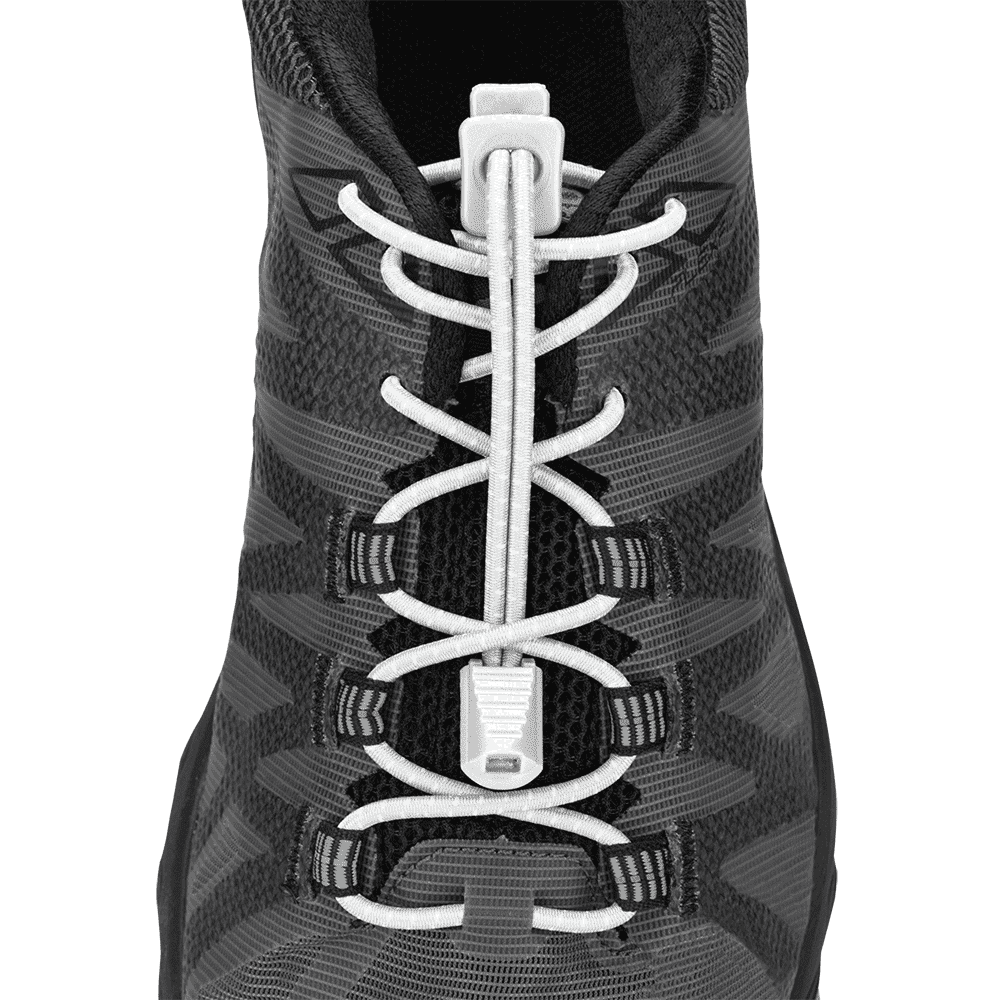 Nathan Run Laces - Reflective No-Tie Shoelaces for Running & Sports | Secure Fit for Jogging, Hiking & Workouts | Stay Tied During Active Lifestyles