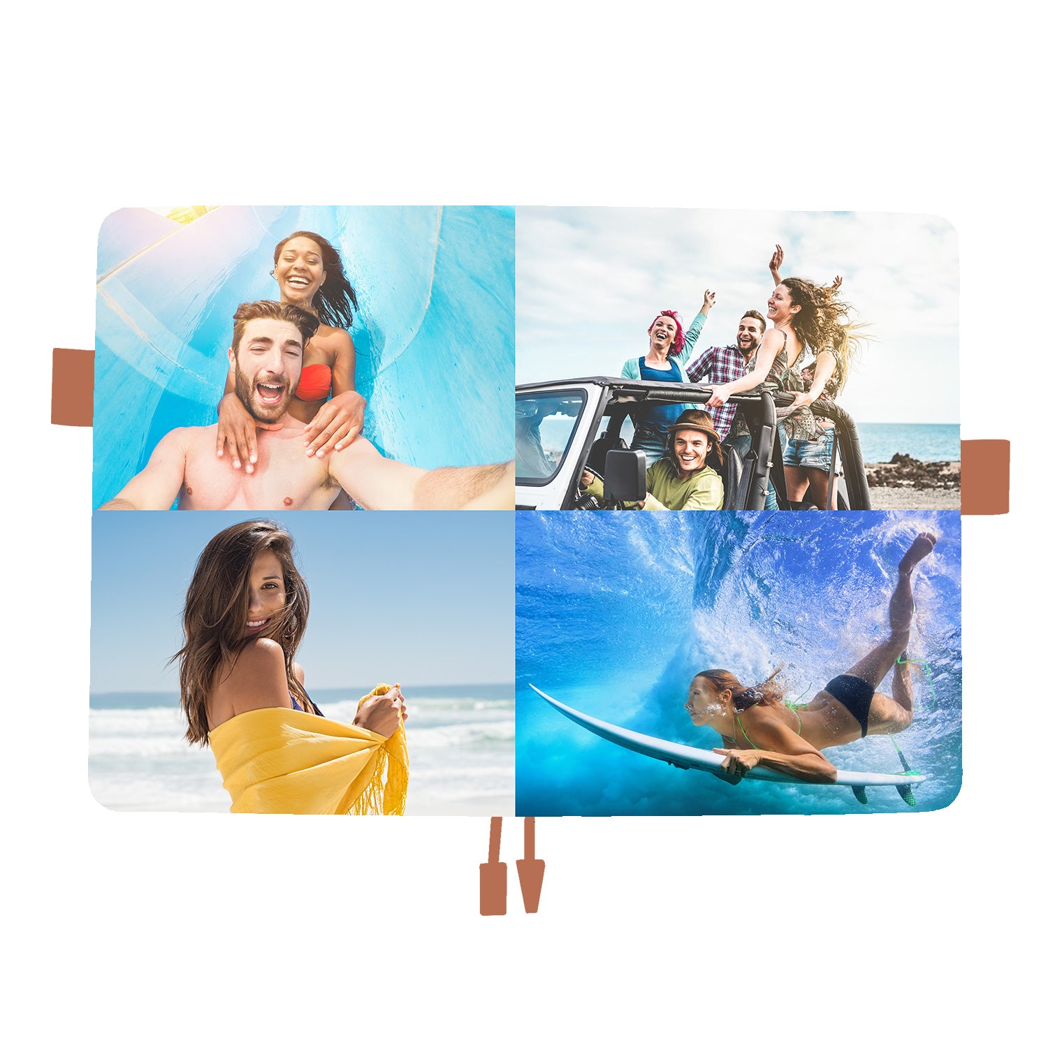 Personal Diary with 4 Photo Slots - Perfect for Scrapbooking, Memory Keeping & Journaling | Ideal for Travel, Wedding & Daily Reflections