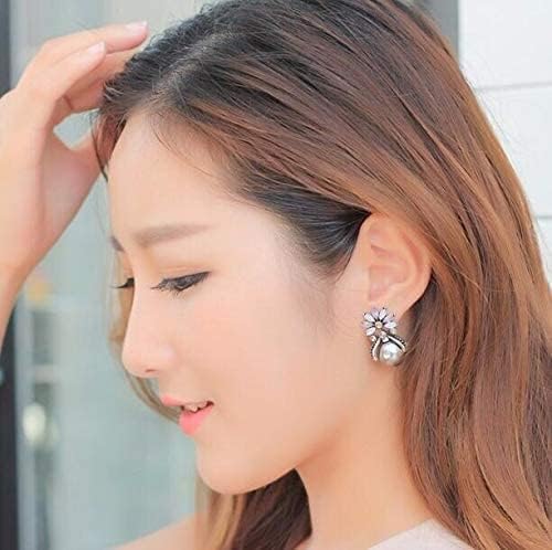 YouBella Women's Crystal Stud Earrings - Elegant Hypoallergenic Jewelry for Girls & Women - Perfect for Weddings, Parties & Everyday Wear