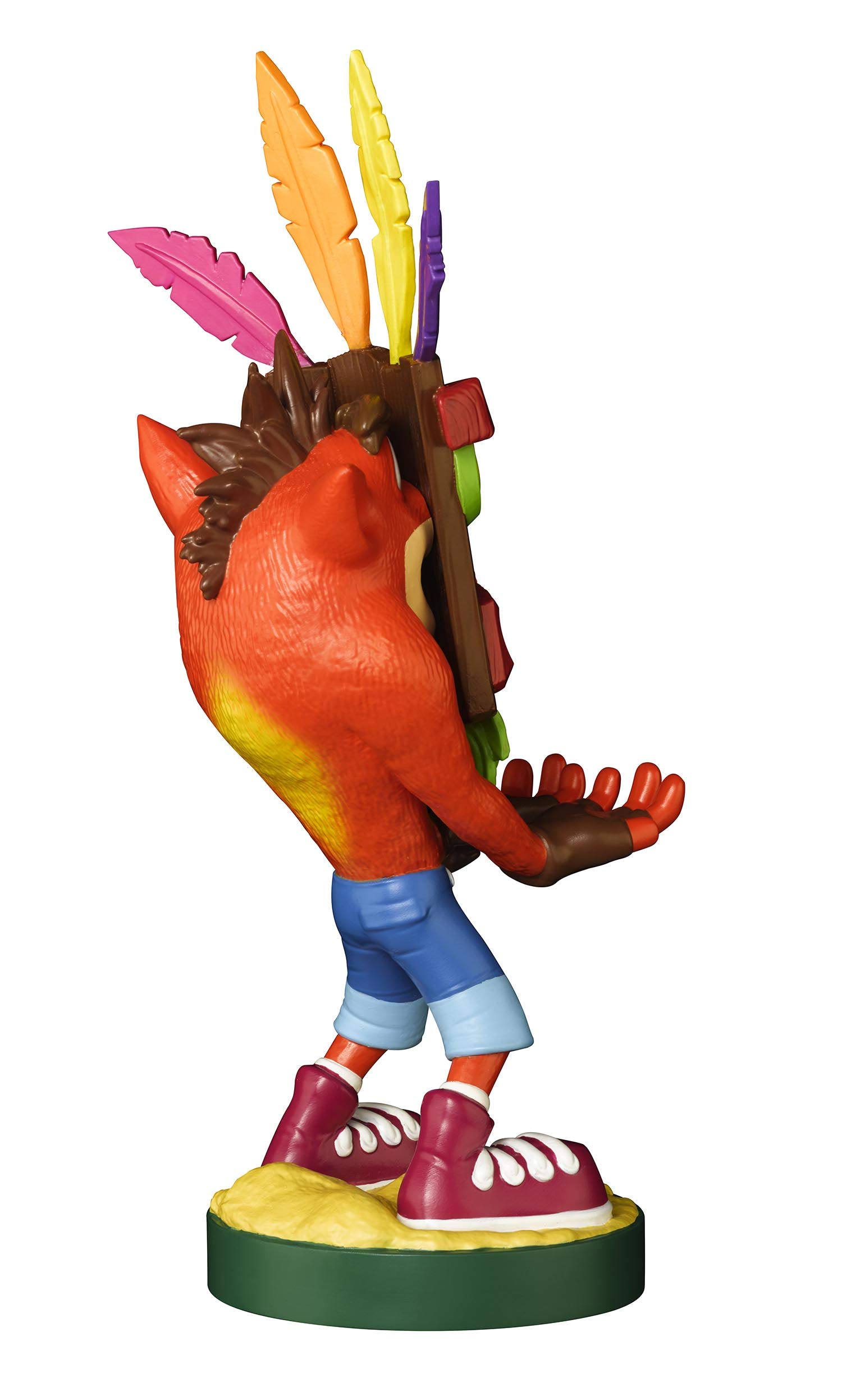 Crash Bandicoot Aku Aku Licensed Gaming Controller & Phone Holder Stand - Cable Guys Official Merchandise for Gaming Setup & Desk Organization | Perfect for PS5, Xbox, Nintendo Switch & Mobile Gaming Accessories