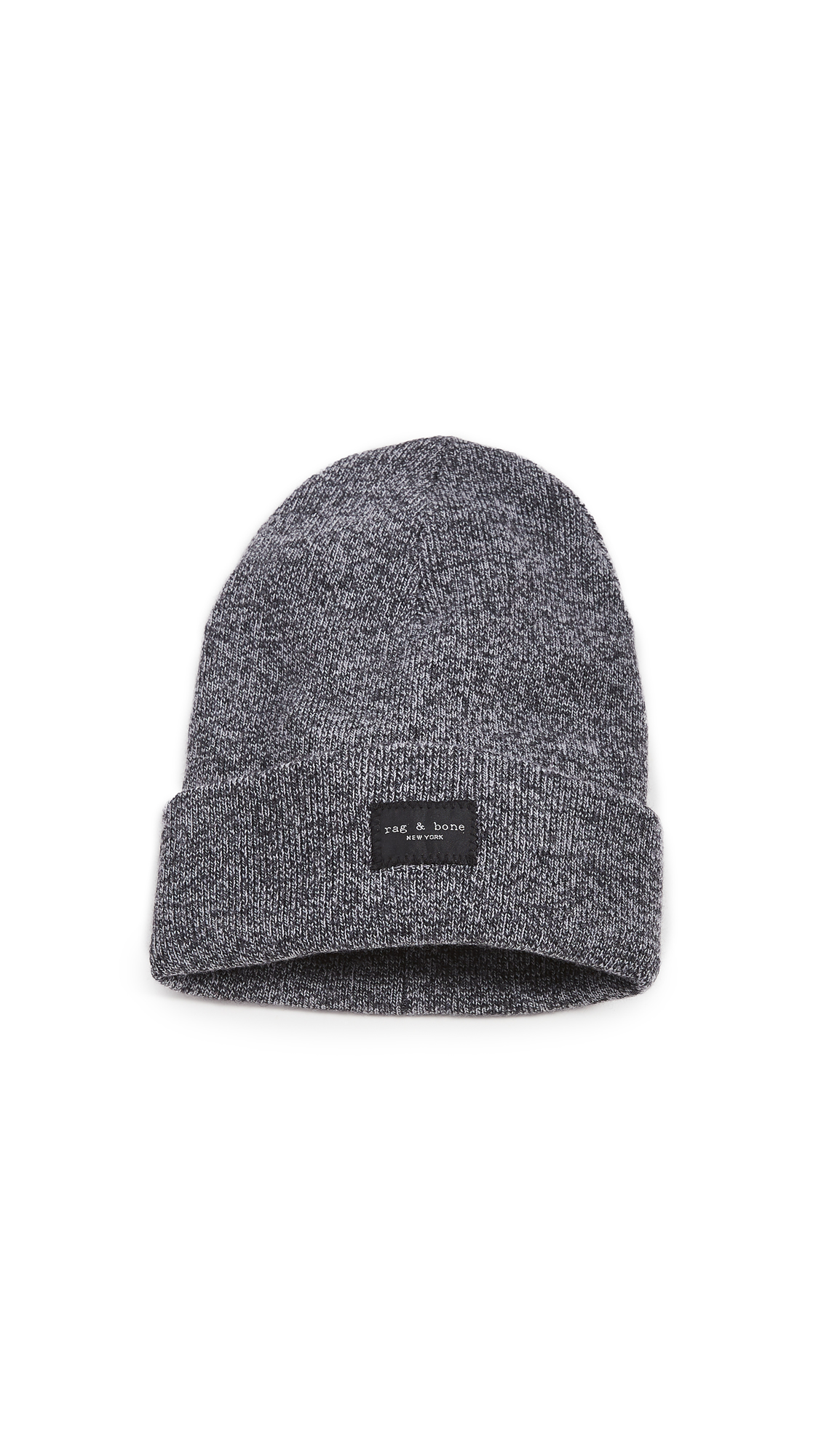 rag & bone Men's Addison Beanie - Soft Wool Winter Hat for Men, Cold Weather Beanie Cap, Outdoor Skiing & Snowboarding Accessories