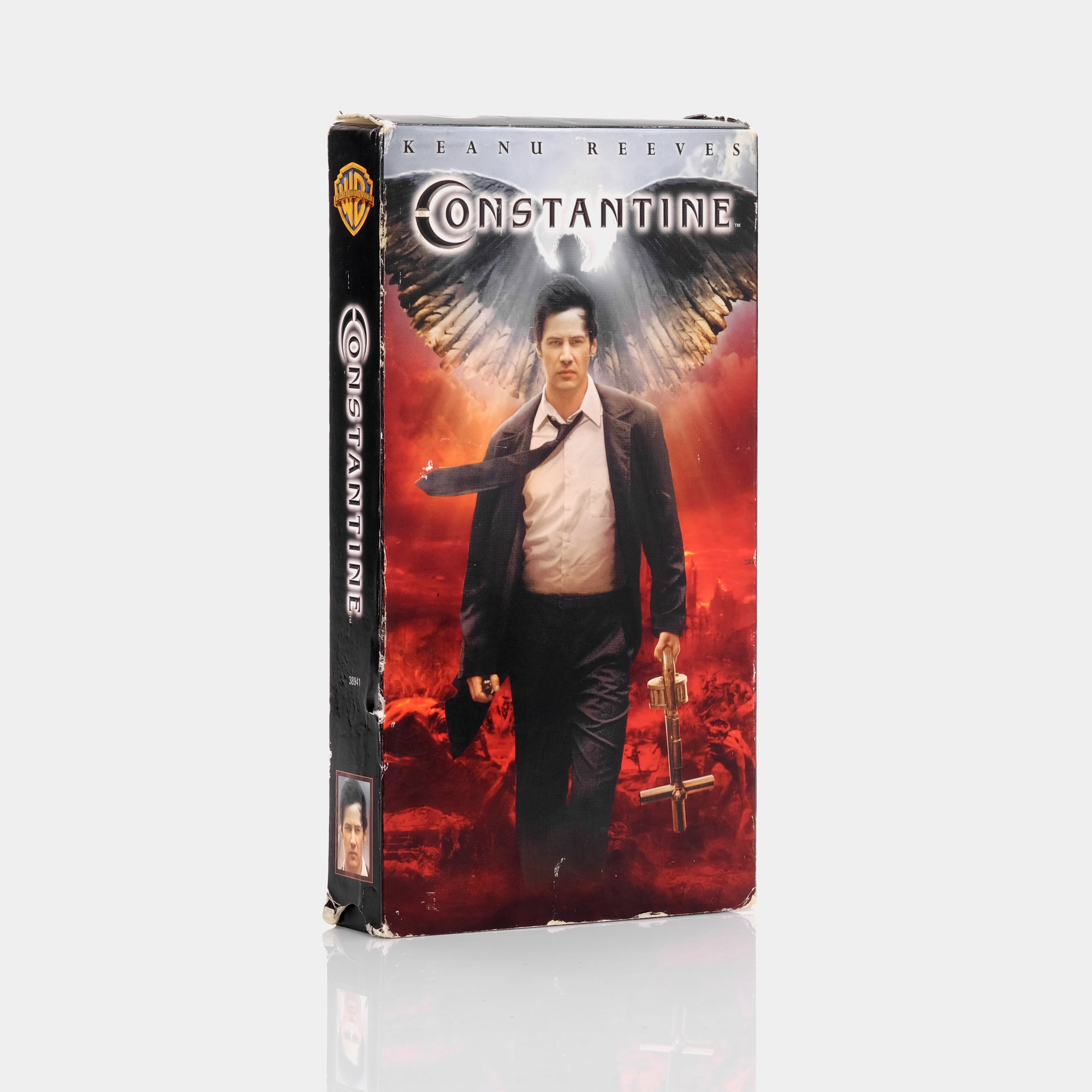 Constantine VHS Tape - Classic Supernatural Horror Movie with Keanu Reeves - Perfect for Vintage Movie Collectors & 90s Nostalgia Fans