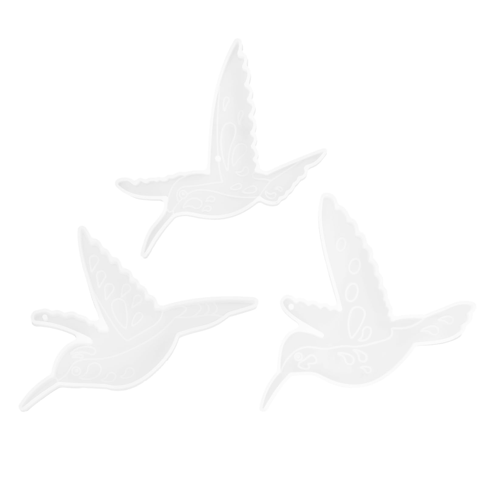 EXCEART 3D Silicone Hummingbird Epoxy Resin Keychain Mold - DIY Resin Casting for Jewelry, Cake Decorations, and Unique Gifts - Perfect for Crafters, Artists, and Home Decor Projects