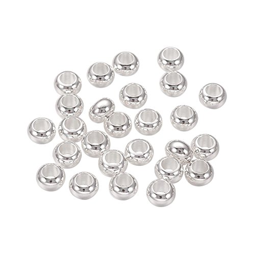 1000pcs--Silver--6mm
