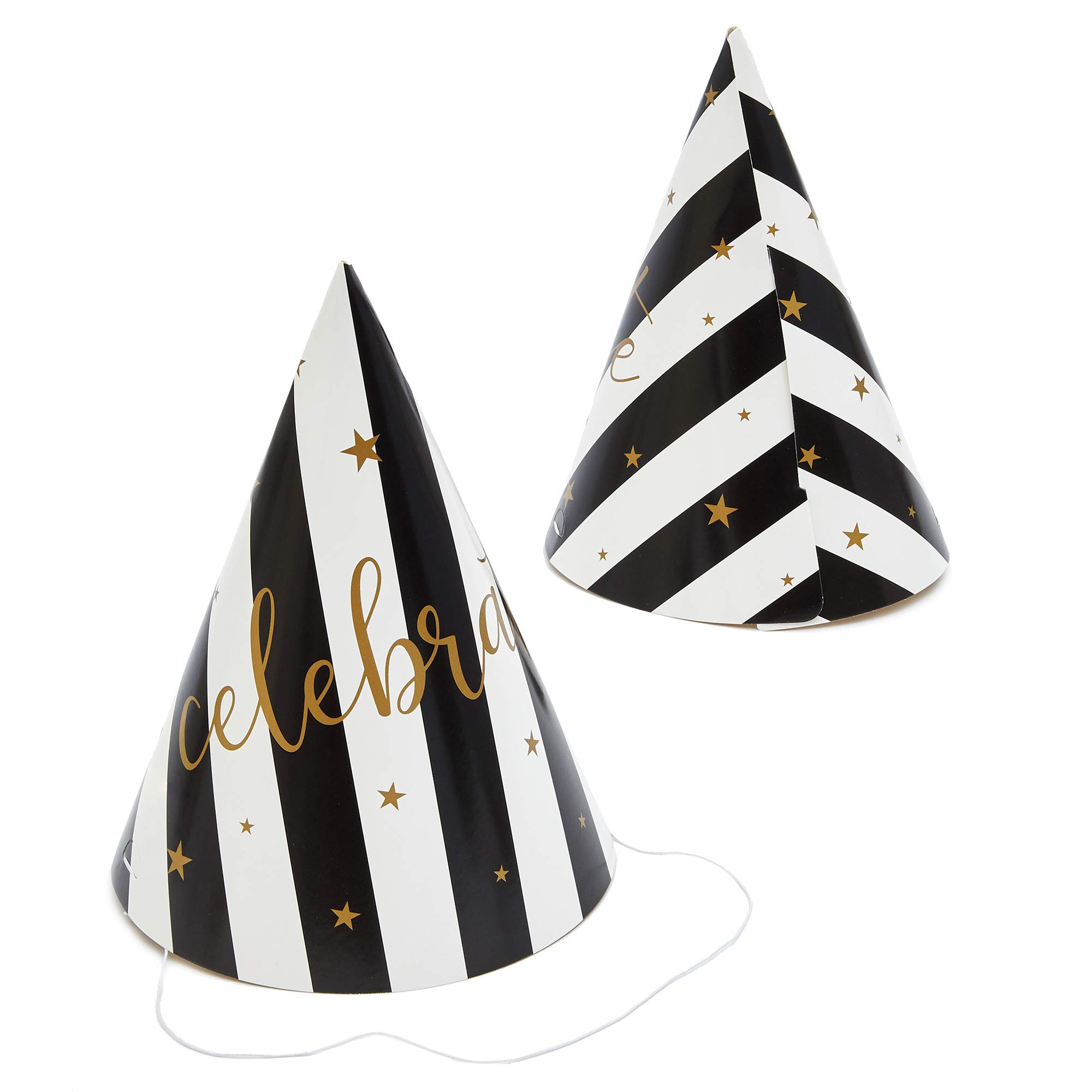 BLUE PANDA 24 Pack Birthday Party Hats for Girls & Boys - Colorful Paper Cone Party Hats (5x7 inch) - Perfect for Birthday Parties, Baby Showers & Celebrations