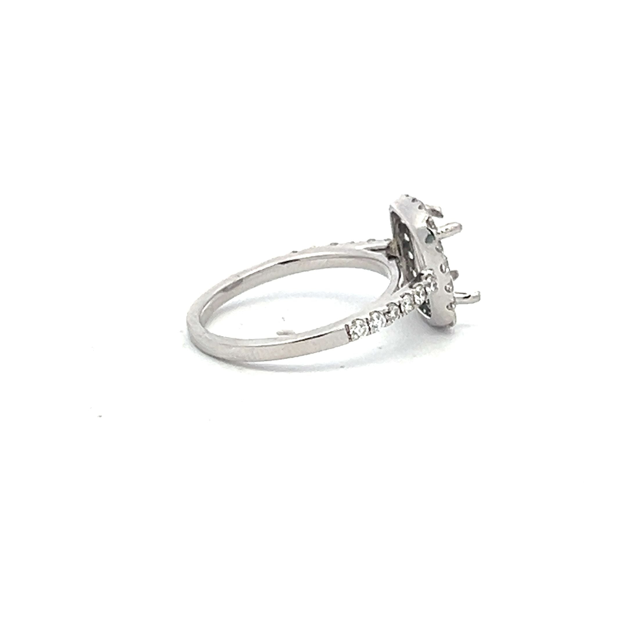 0.36 Carat Round Brilliant I VS1 Diamond Platinum Semi Mount Ring - Elegant Engagement & Wedding Band for Women, Perfect for Proposals, Anniversaries, and Special Occasions