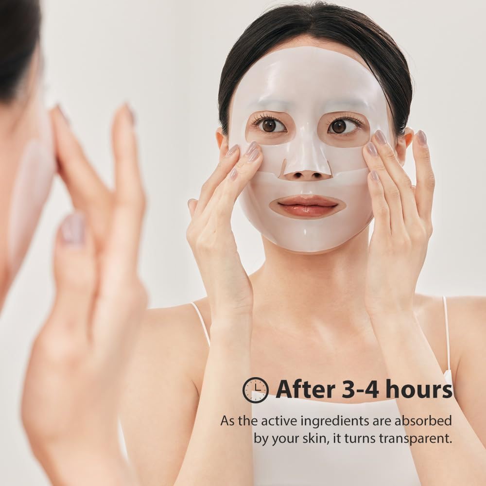 Bio-Collagen Face Mask - Deep Hydrating Overnight Face Mask for Women | Korean Skincare Treatment with Firming & Moisturizing Benefits | 5 Pack (34g Each) | Perfect for Nighttime Routine, Dry Skin Care & Anti-Aging Regimen