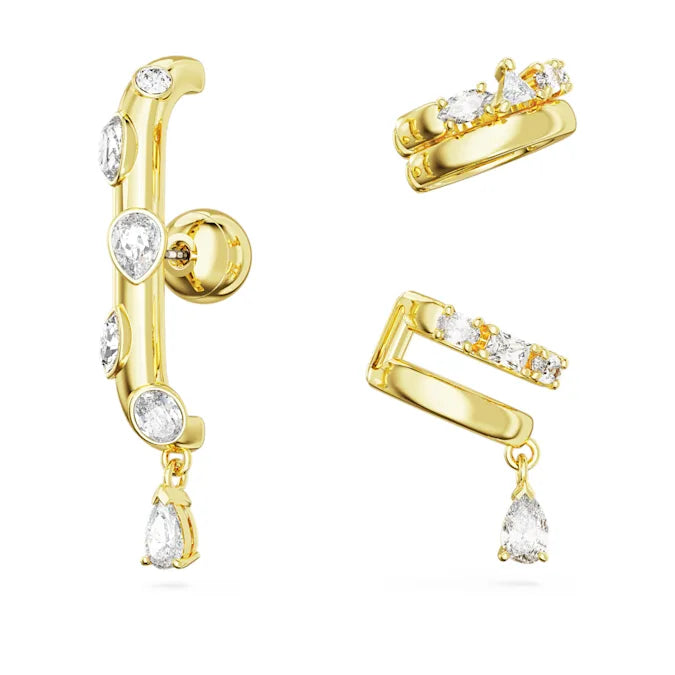 Dextera Ear Cuff Set of 3 - Trendy Non-Pierced Earrings for Women - Perfect for Parties, Weddings & Everyday Wear