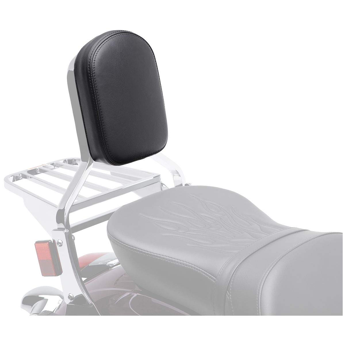 Kawasaki 39156-0187-MA Motorcycle Backrest Pad - Comfortable & Durable Replacement Seat Cushion for Kawasaki Bikes - Perfect for Long Rides & Touring