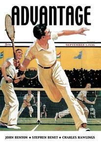 Premium Men's Tennis Poster - Fine Art Canvas Print (20