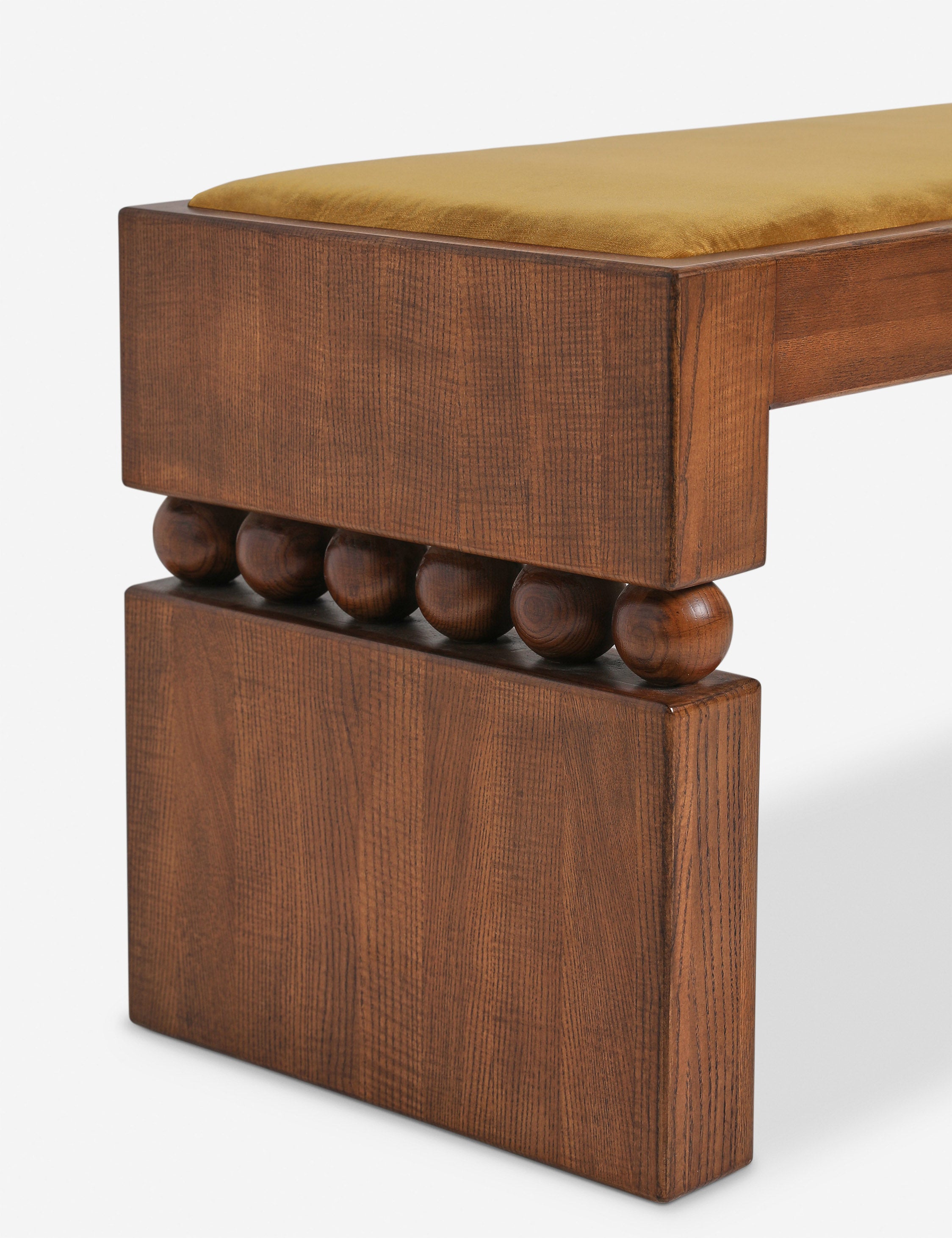 Carly Cushnie Ceiba Bench - Modern Wooden Bench for Living Room, Bedroom, or Entryway - Stylish Home Decor & Seating Solution