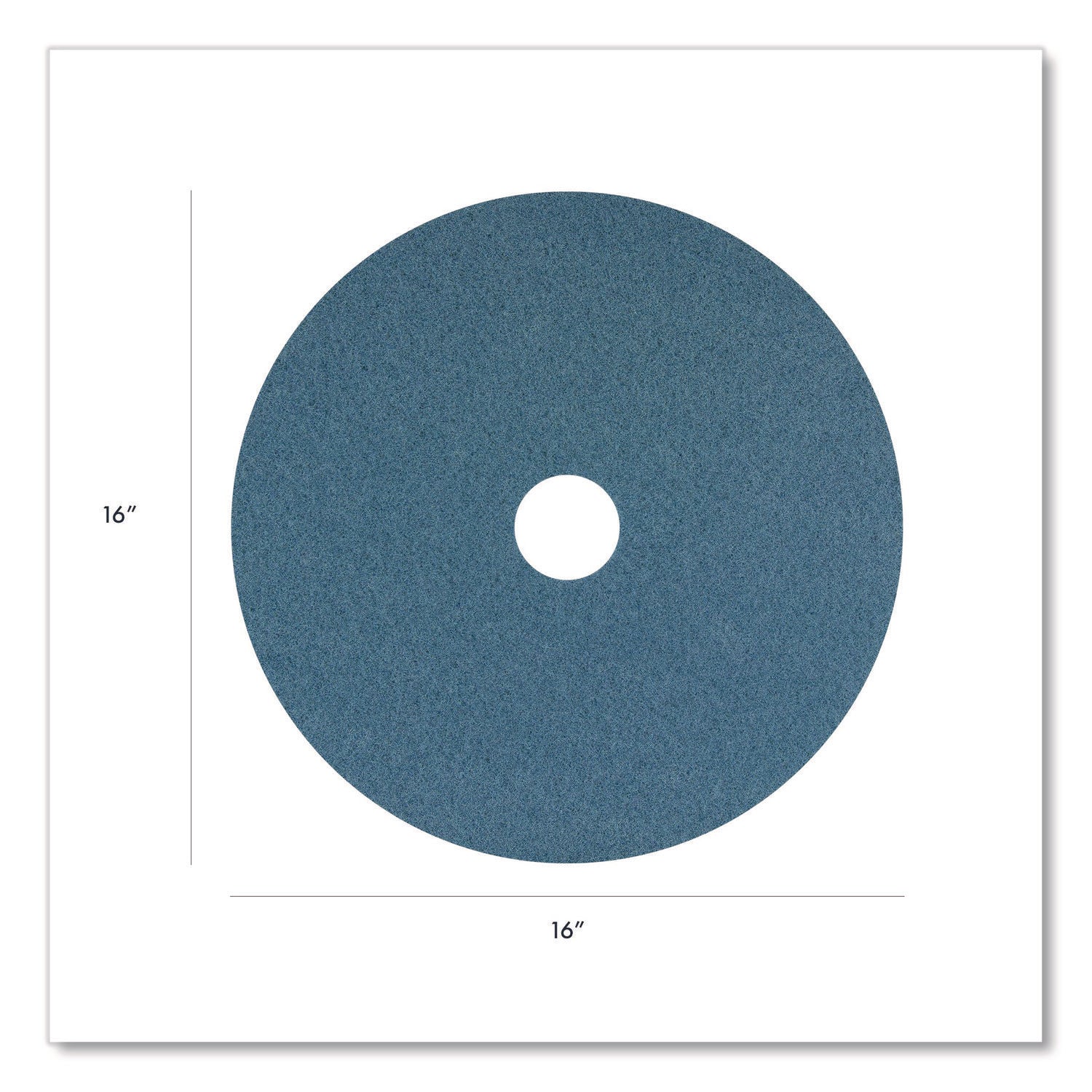 Americo® Blue Cleaner Pad - 16 Inch Diameter, Heavy-Duty Scouring Pads (5-Pack) - Perfect for Kitchen, Bathroom & Industrial Cleaning