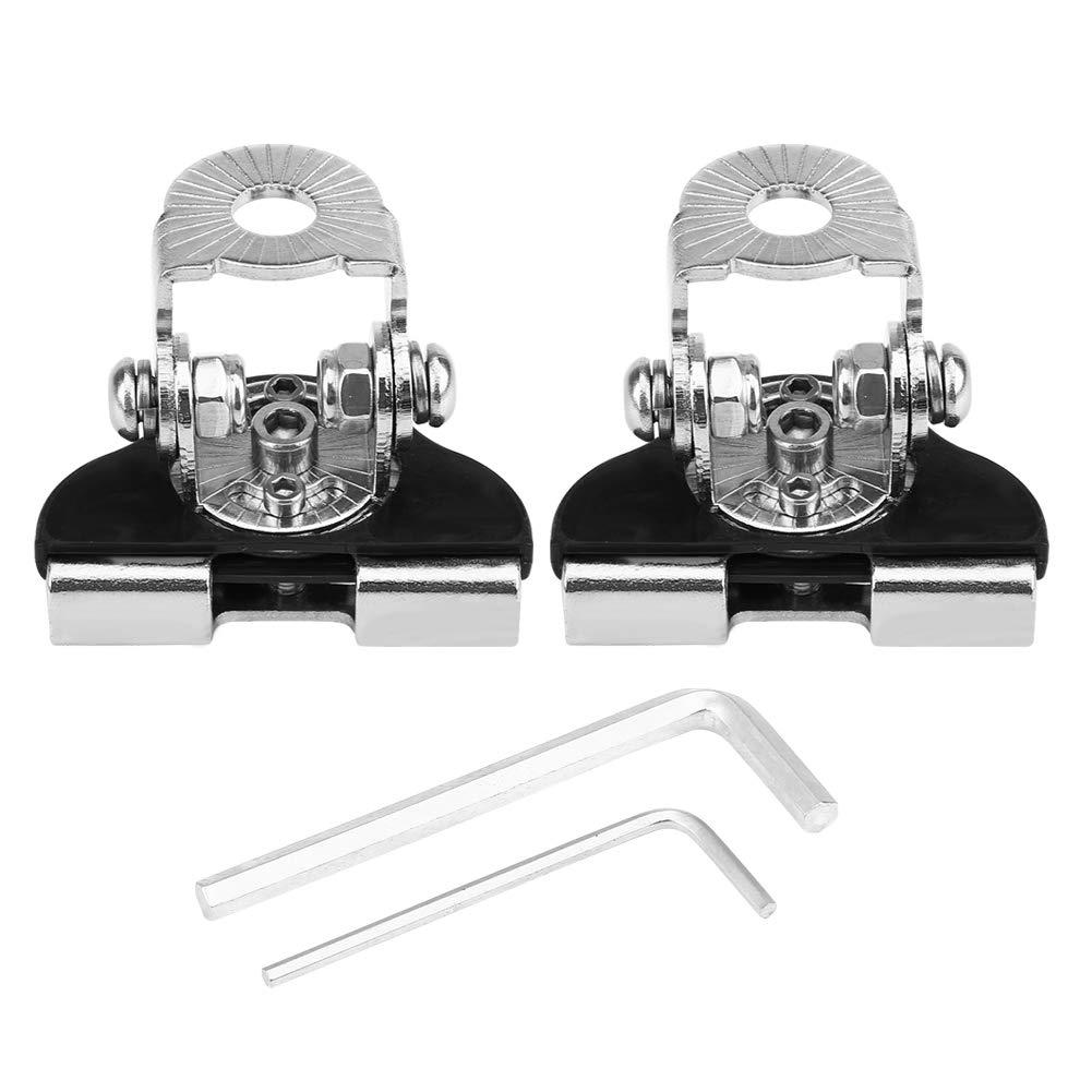 Universal Stainless Steel LED Work Light Bracket - 2Pcs Heavy Duty Off-Road Car Hood Light Mount Holder for Trucks, Jeeps & ATVs | Perfect for Night Repairs, Camping & Emergency Lighting