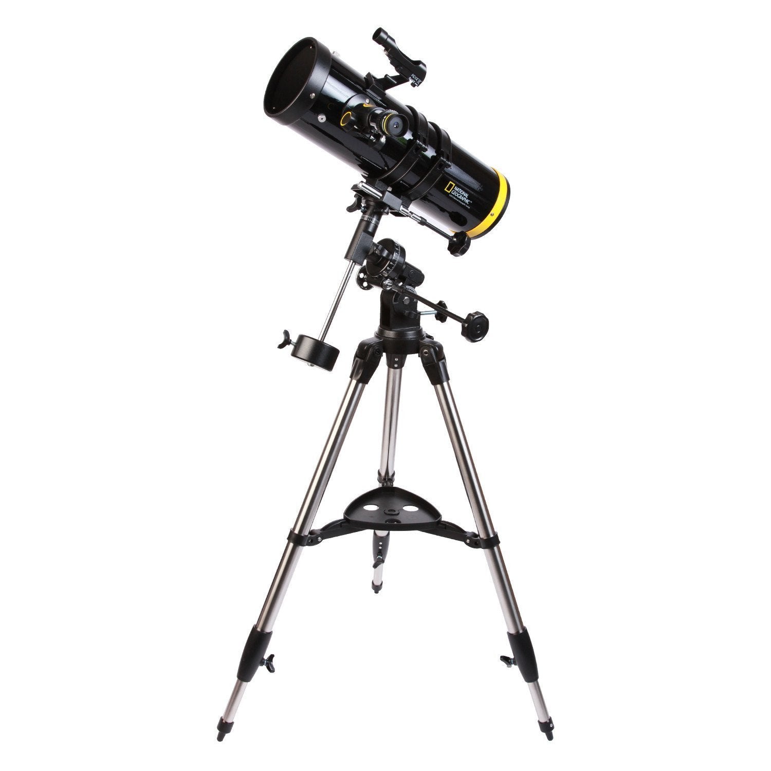 National Geographic NG114mm Newtonian Telescope with Equatorial Mount - Perfect for Stargazing, Astronomy Beginners & Night Sky Observation