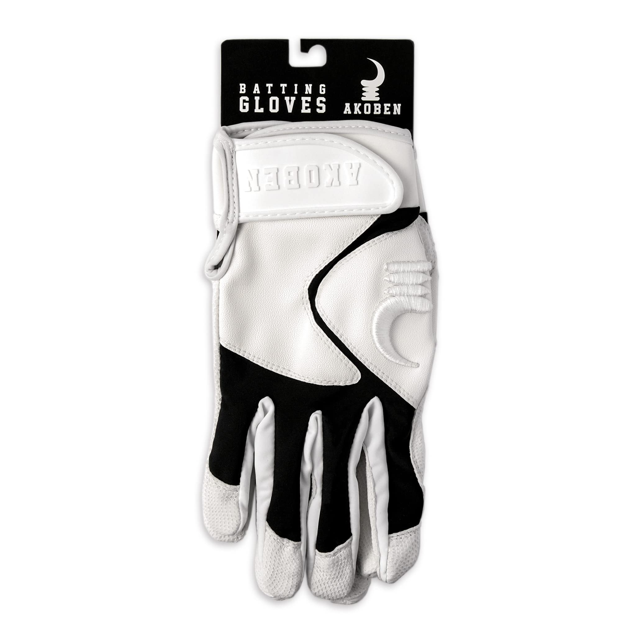 AKOBEN Jagwar Premium Baseball & Softball Batting Gloves for Men & Adults - Breathable Grip, Comfortable Fit for Baseball Training, Games & Practice - Ideal for Hitting, Fielding & Batting Cage Sessions