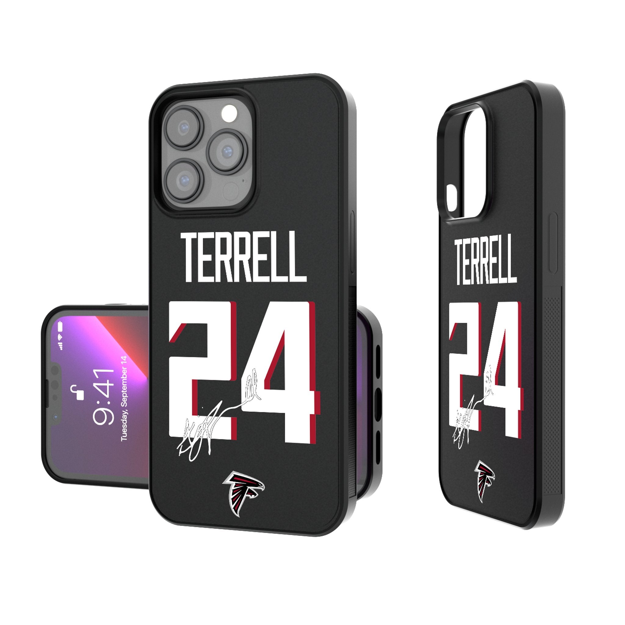 A.J. Terrell Atlanta Falcons 24 Ready Bump Phone Case - Durable NFL Football Protective Cover for iPhone & Android - Perfect for Game Day & Falcons Fan Gifts