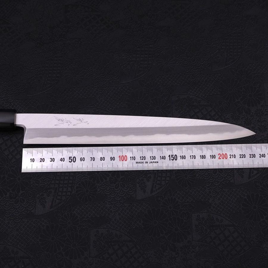 Premium Yanagiba Sushi Knife 240mm - High Carbon Blue Steel #2, Kasumi Finish with Buffalo Handle - Perfect for Sushi Chefs & Japanese Cuisine Lovers
