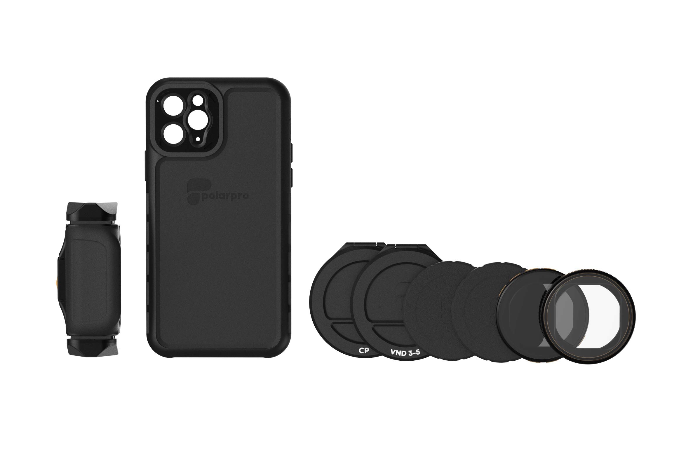 PolarPro LiteChaser Pro Visionary Kit for iPhone 11 Pro - Protective Case with Handle, PolarFilter & VND Filter - Perfect for Vlogging, Travel & Outdoor Photography