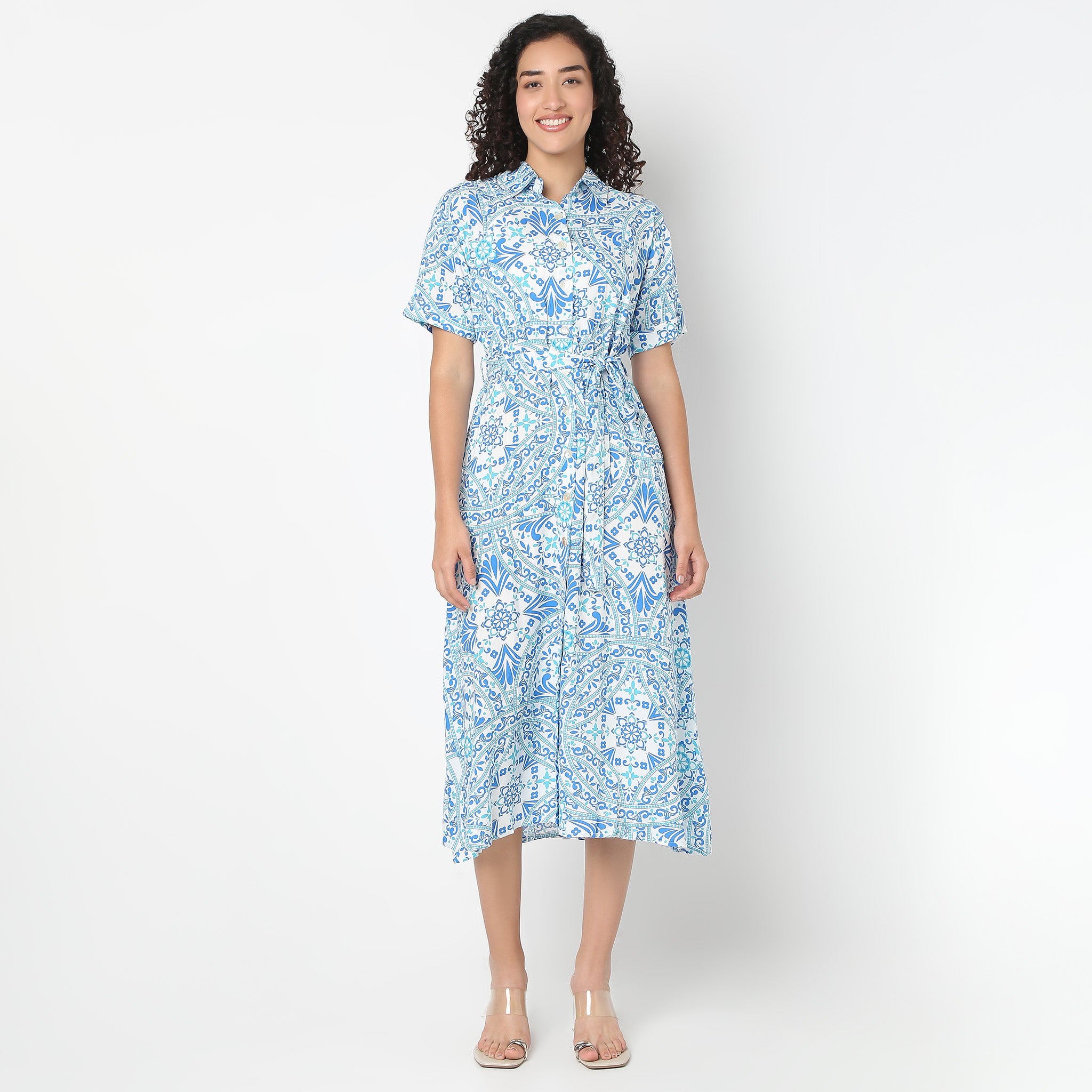 Stylish Belted Shirt Dress for Women - Casual & Office Wear - Perfect for Work, Date Night & Spring Outfits