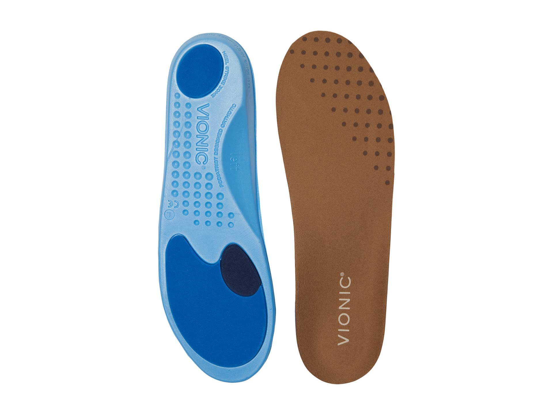 Vionic Unisex Orthotic Insoles for Men & Women - Full Length Arch Support for Foot Pain Relief - Ideal for Running, Walking & Standing All Day