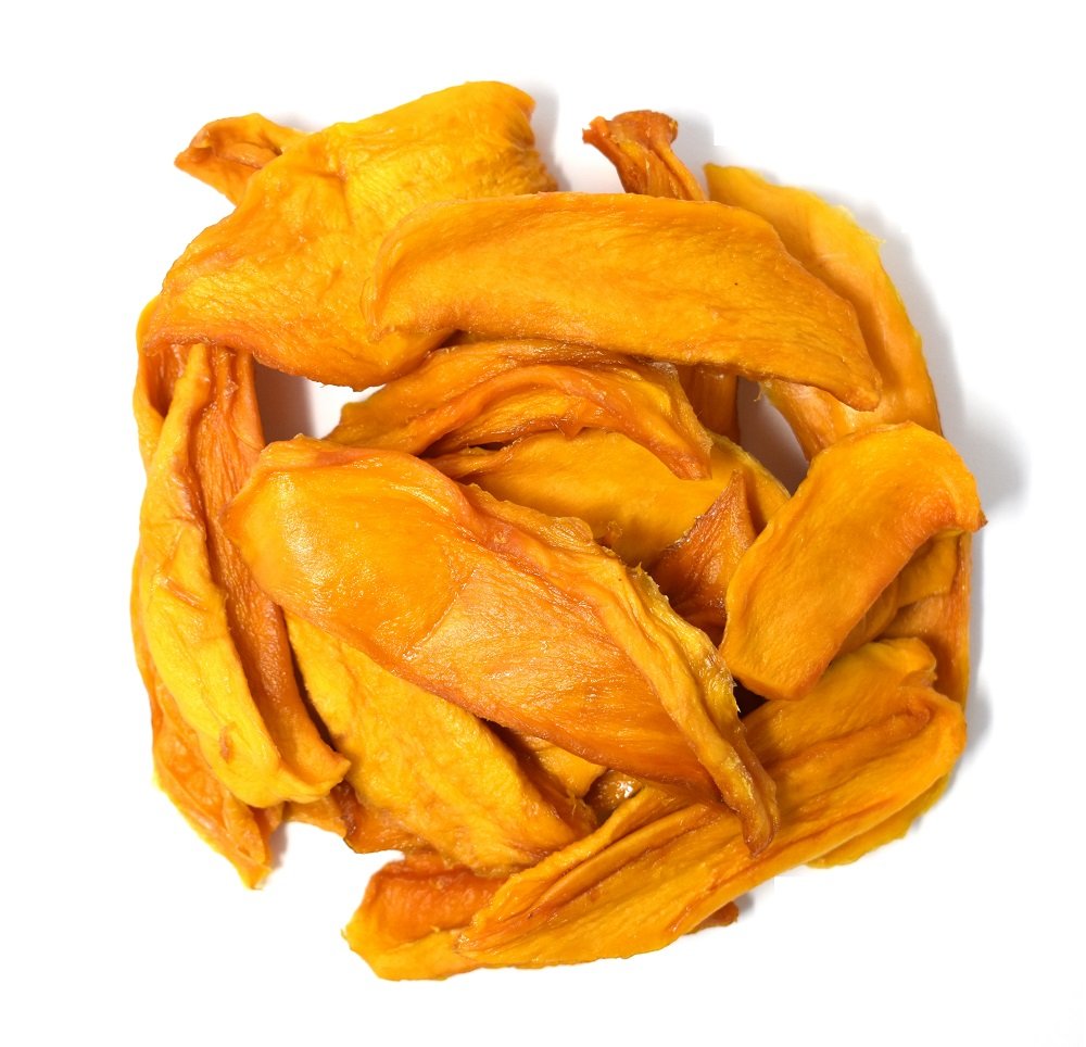 Organic Dried Mango Slices - No Sugar Added, Natural Vegan Snacks, 2 Pound Bulk Bag - Perfect for Healthy Snacking, Trail Mix & Lunch Boxes