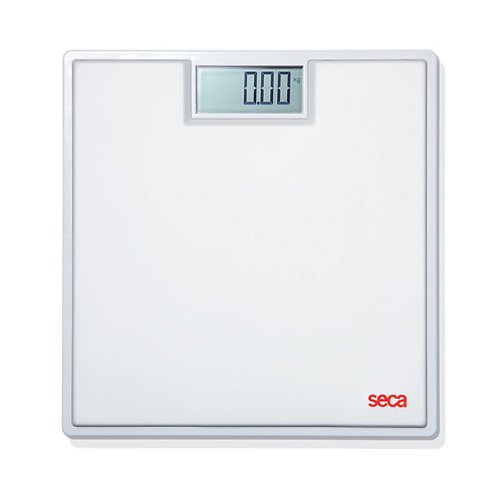 Seca 803 Digital Scale with Non-Slip Mat - Accurate Medical & Bathroom Weight Scale for Home, Gym, and Clinic Use - White